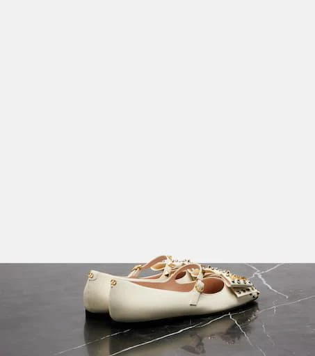 Valentino Bowow studded leather Mary Jane flats 2