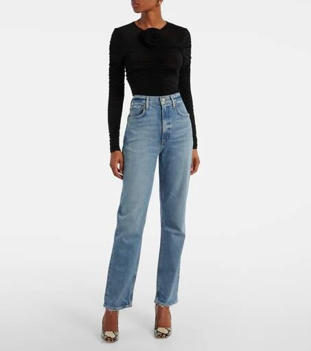 AGOLDE Stovepipe high-rise straight jeans 7