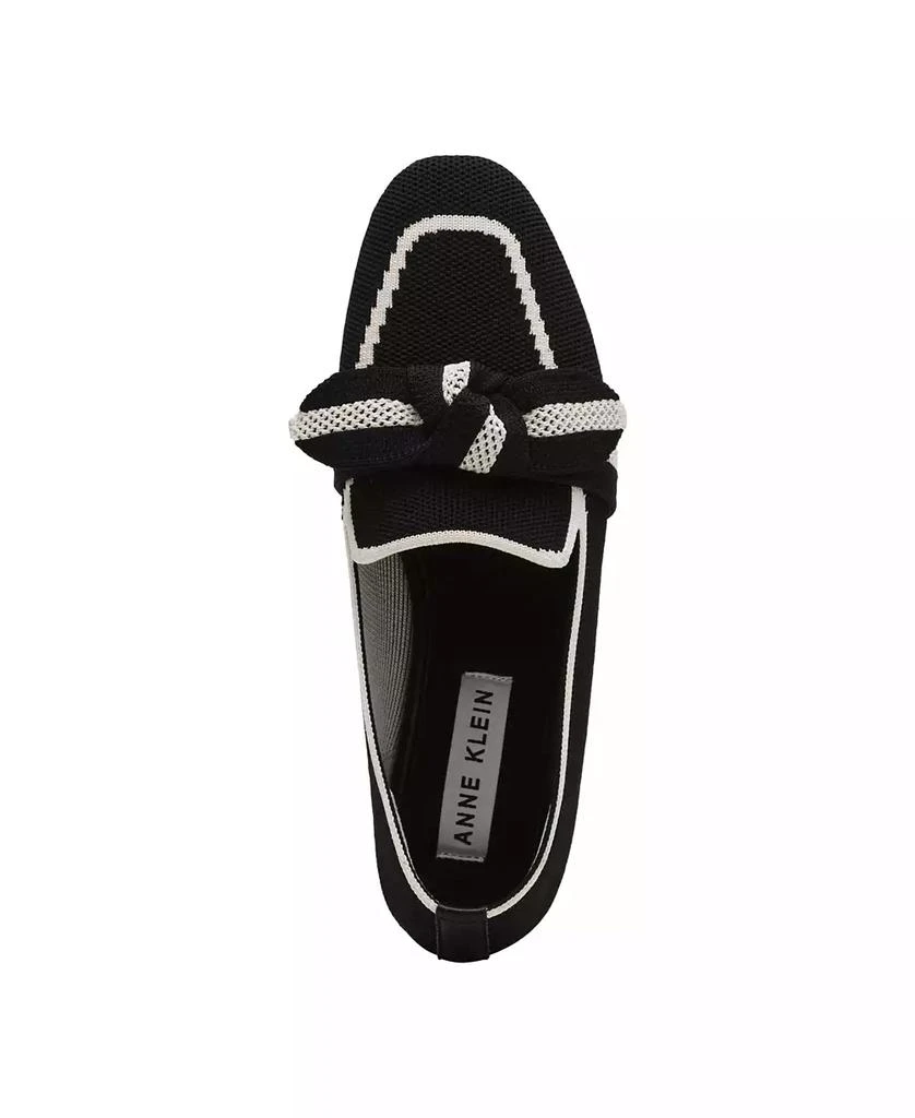 Anne Klein Women's Tanya Bow Knit Slip On Loafers 4