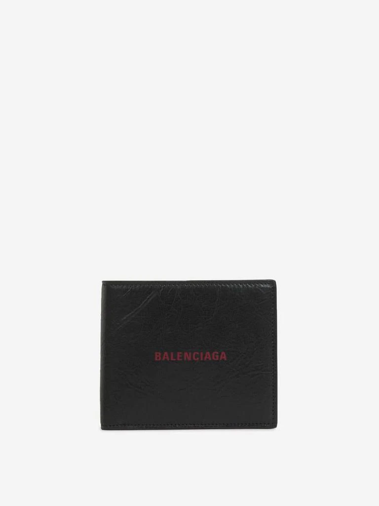 Balenciaga Balenciaga Leather Logo Wallet 1