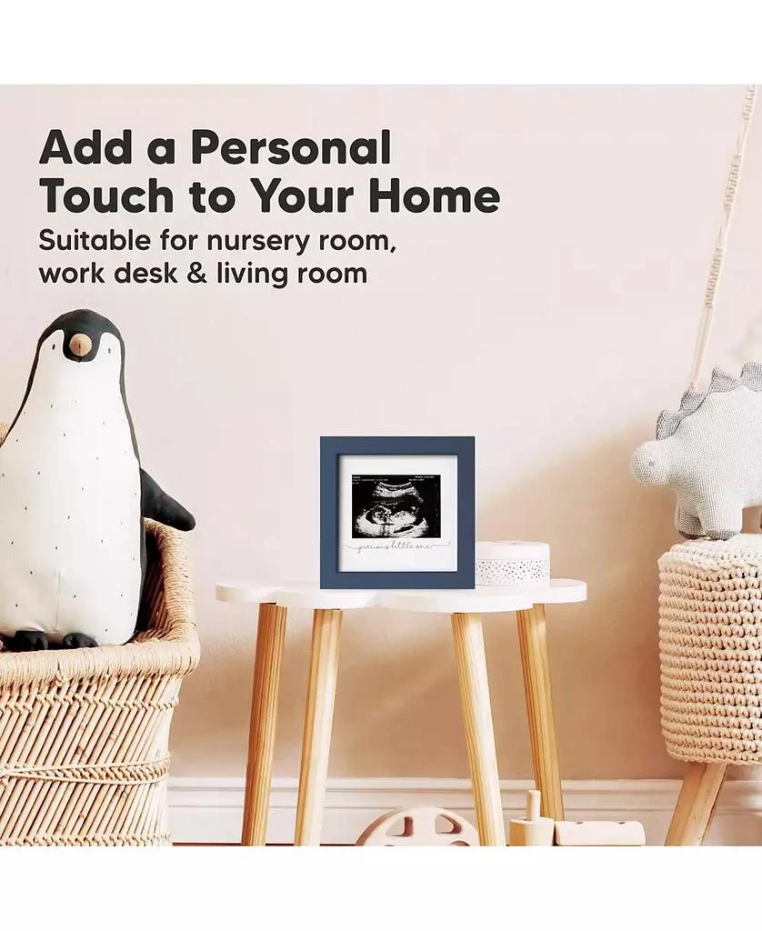 KeaBabies Solo Baby Sonogram Picture Frame, Modern Ultrasound Picture Frames, Pregnancy Announcements Sonogram Frame 10