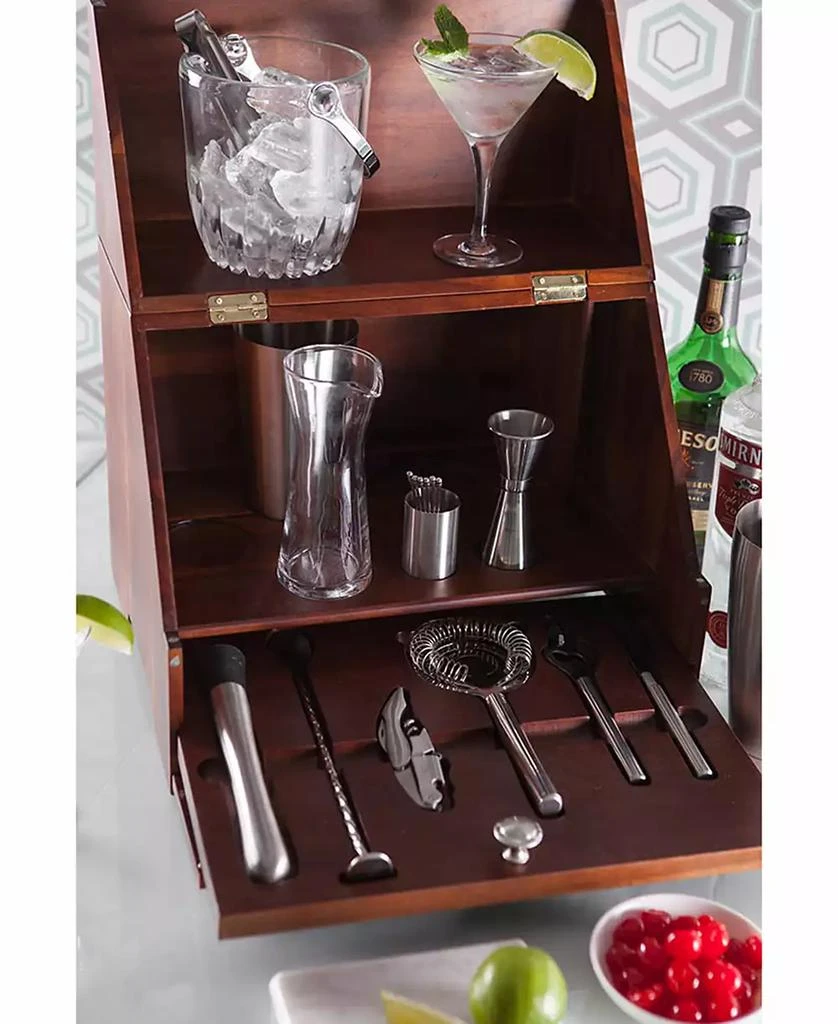 Legacy by Picnic Time Madison Acacia Tabletop Bar 5