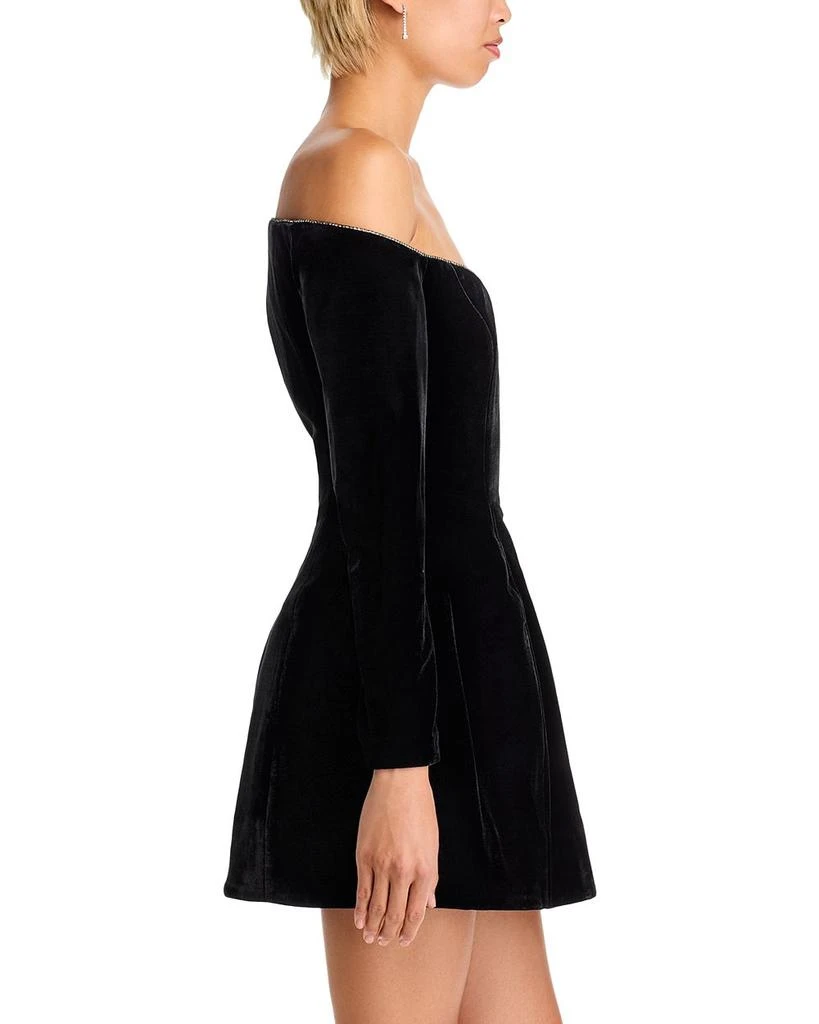 Bardot Nadene Velour Hourglass Dress 5