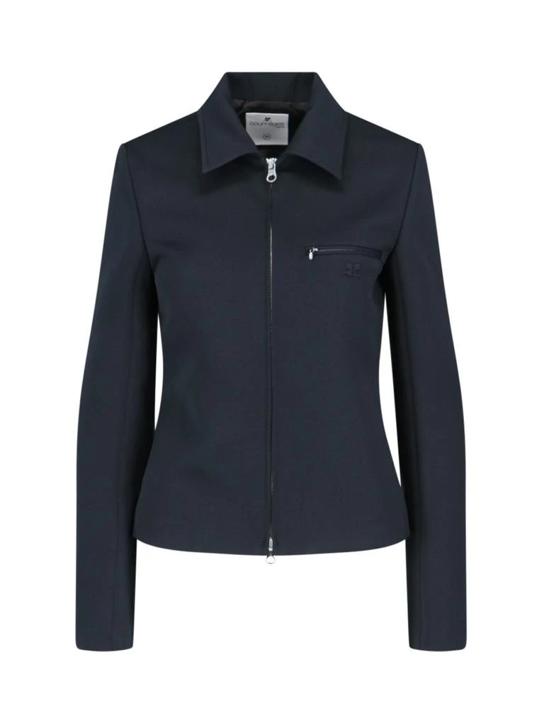 Courrèges Courrèges Zipped Twill Jacket 1