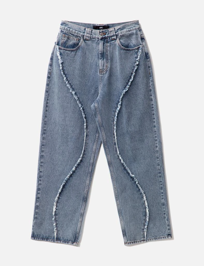 LMC Curved Raw Edge Denim Wide Jean 1