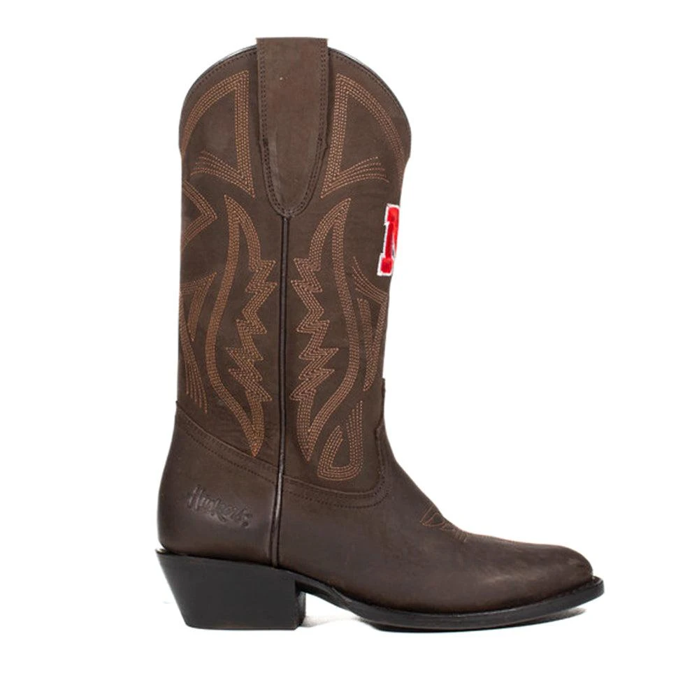 Gameday Boots University of Nebraska Embroidered Round Toe Pull On Cowboy Boots 1