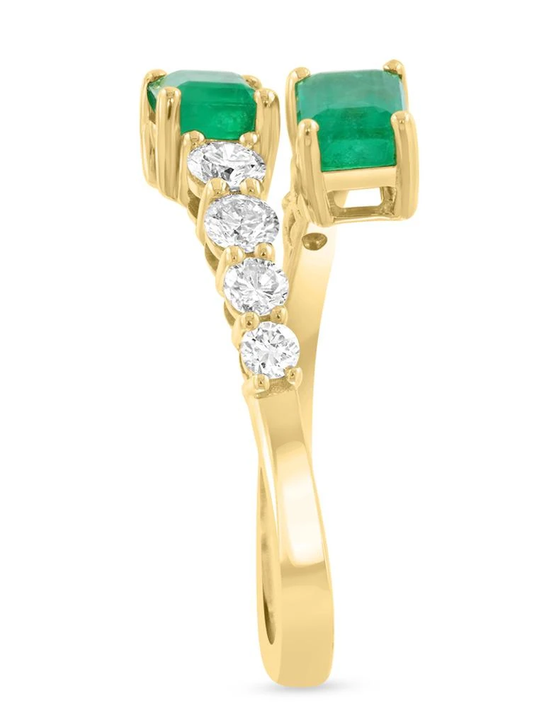 Effy 14K Yellow Gold, Emerald 
1.58 TCW Diamond Ring 2