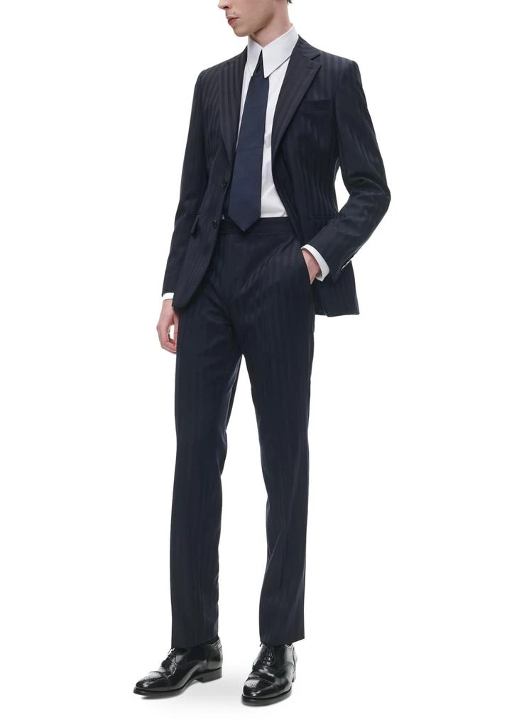 Fursac Wool suit with jacquard effect 4