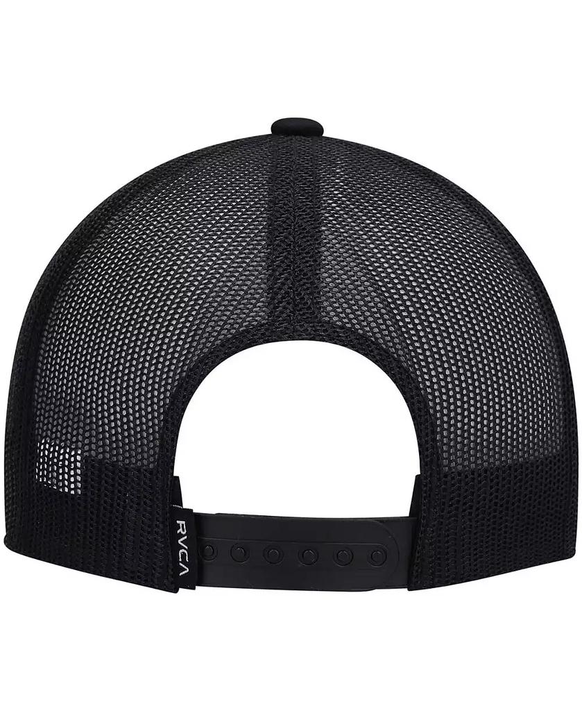 RVCA Big Boys Black ATW Print Trucker Snapback Hat