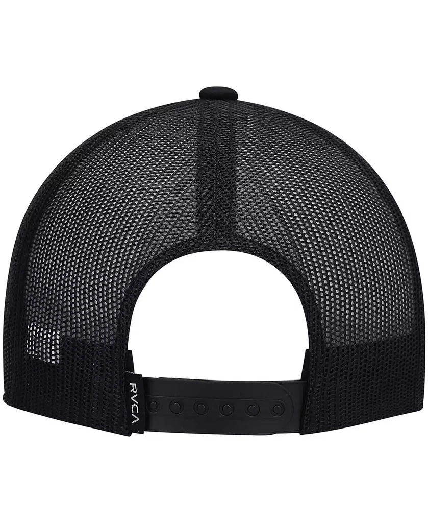 RVCA Big Boys Black ATW Print Trucker Snapback Hat 2