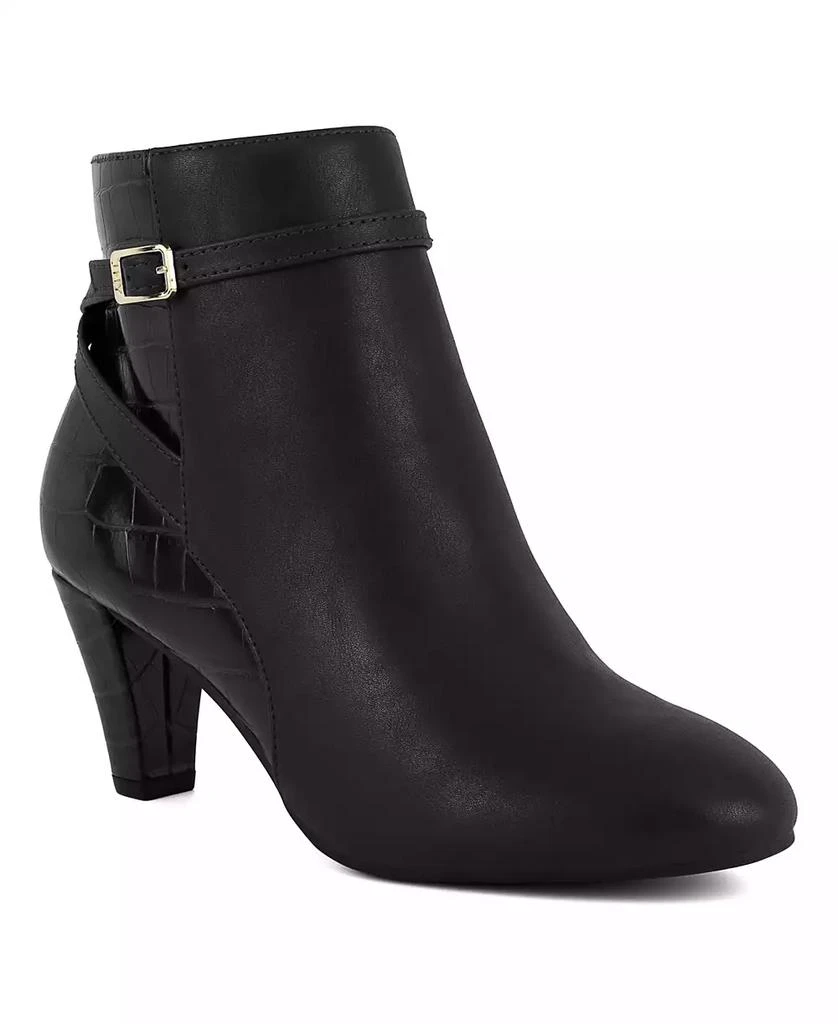 JONES NEW YORK Women's Helini Round Toe Heeled Dress Booties 1
