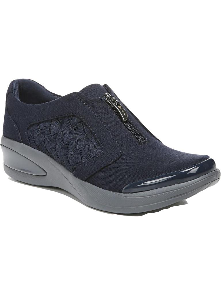 Bzees Florence Womens Laceless Zipper Casual and Fashion Sneakers