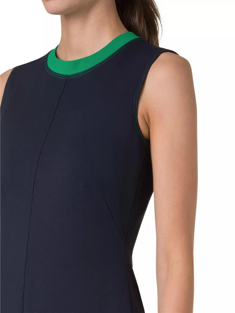 Akris Jersey Sleeveless Fit-&-Flare Midi-Dress 5