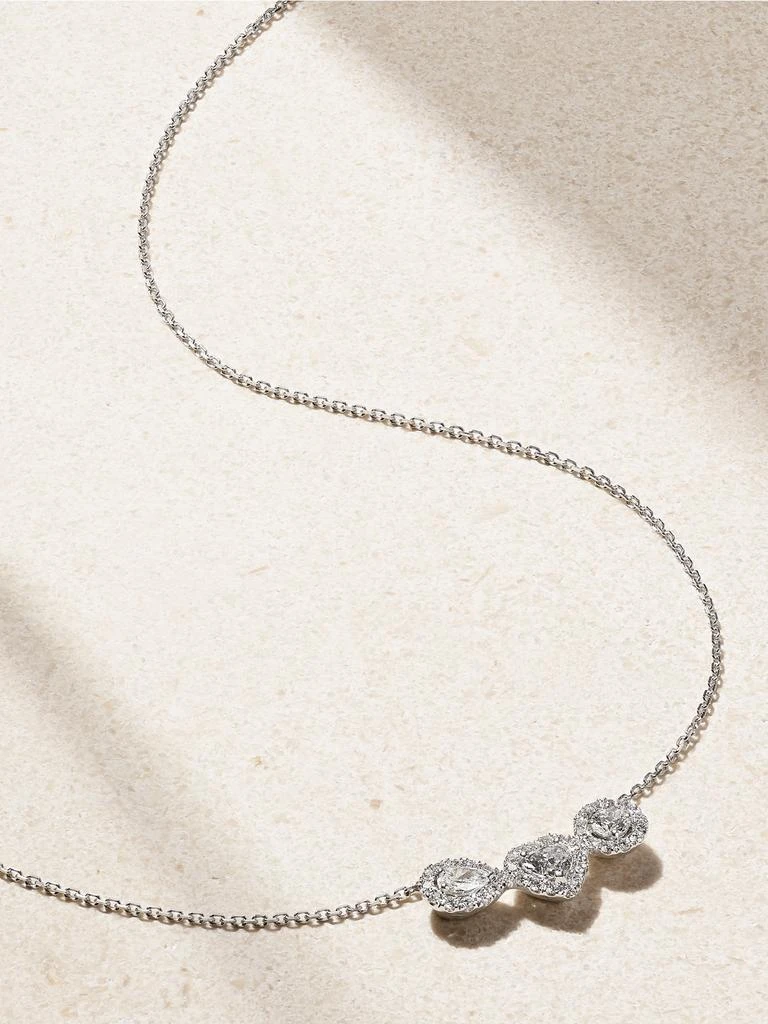 De Beers Aura 18k 白金钻石项链 1