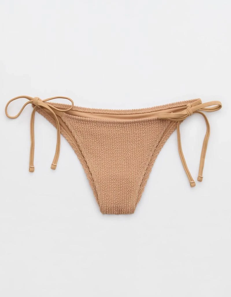 Aerie Aerie Shimmery Crinkle Cheekiest Tie Bikini Bottom 3