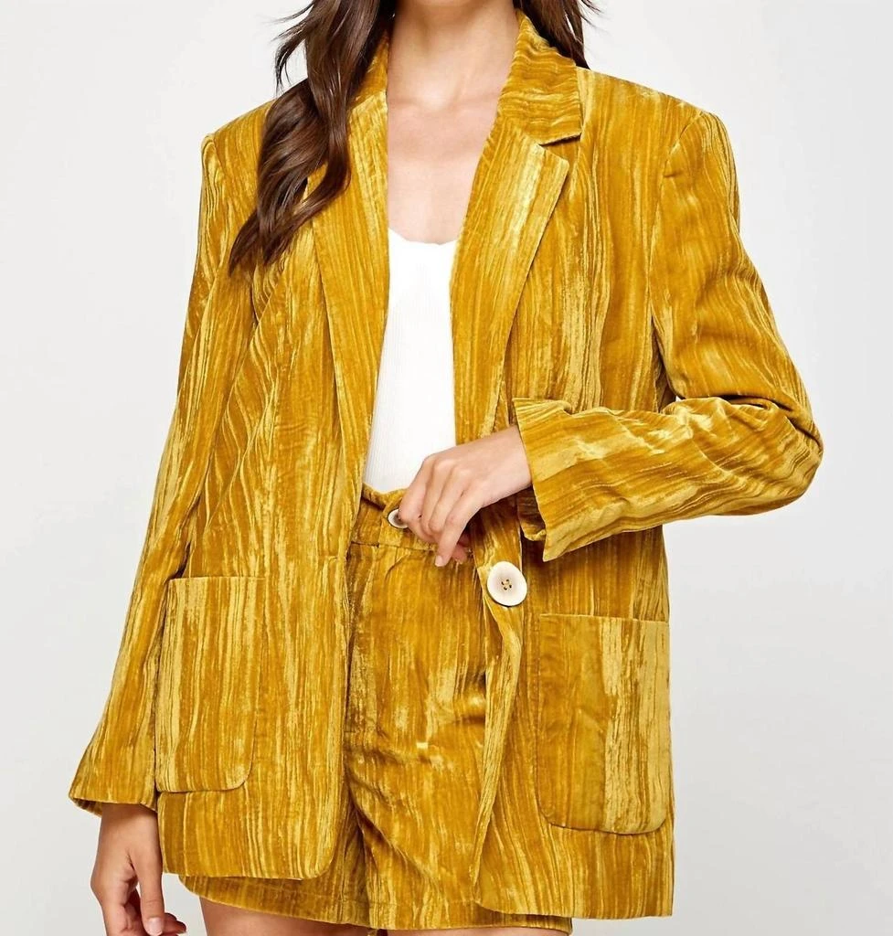ELLISON Ellison - Evening Glow Velvet Blazer 4