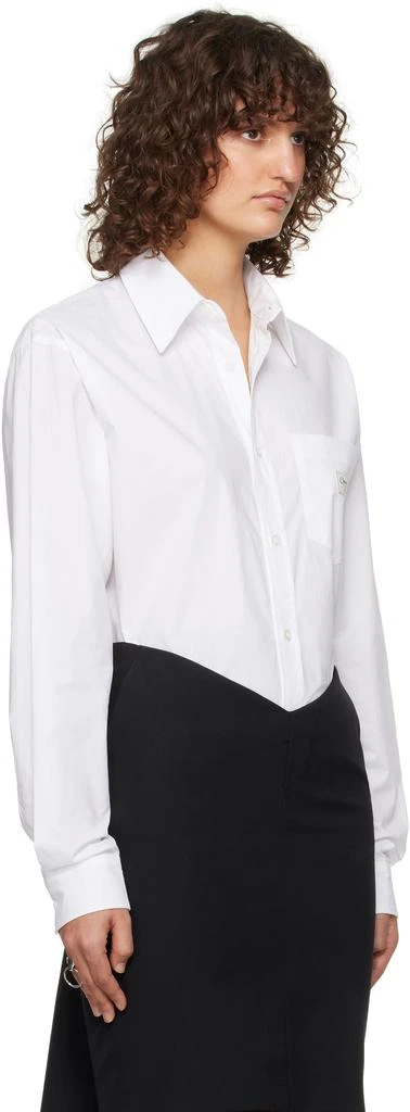 COPERNI White Cotton Poplin Shirt Bodysuit 2