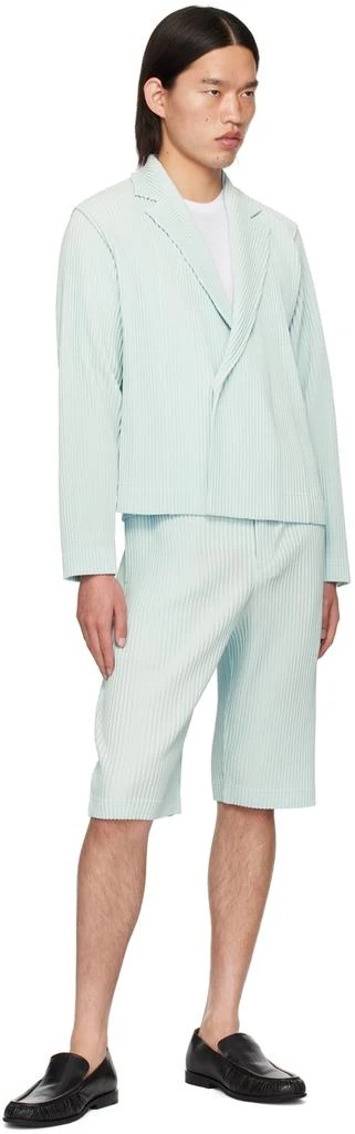 Homme Plissé Issey Miyake Blue Tailored Pleats 2 Shorts 4