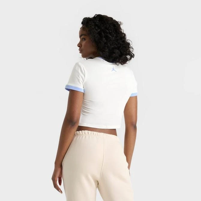 Jordan Women's Jordan Cropped Varsity Graphic Slim T-Shirt 4