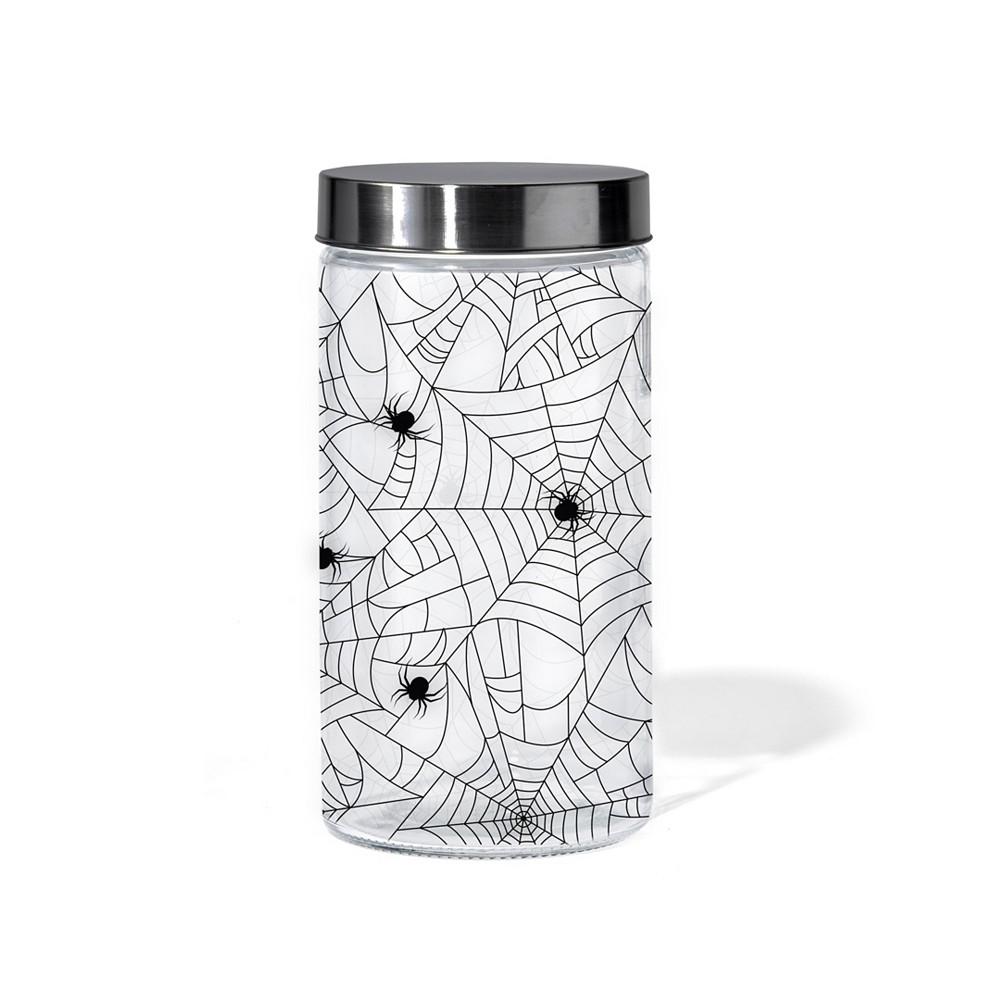 American Atelier Spider Web Glass Jar, 60 oz