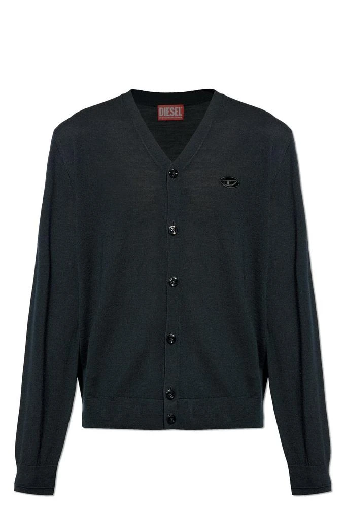 Diesel Diesel K Volto Logo Embroidered Cardigan 1
