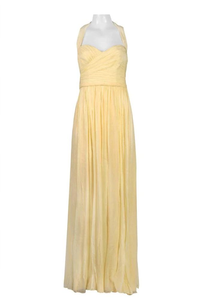 Monique Lhuillier Monique Lhuillier - Women's Halter Ruched Bridesmaid Dress 1