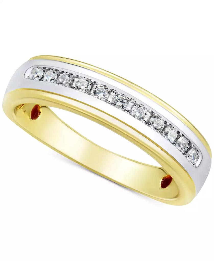 Grown With Love Men's Lab Grown Diamond Band (1/4 ct. t.w.) in 10k Gold