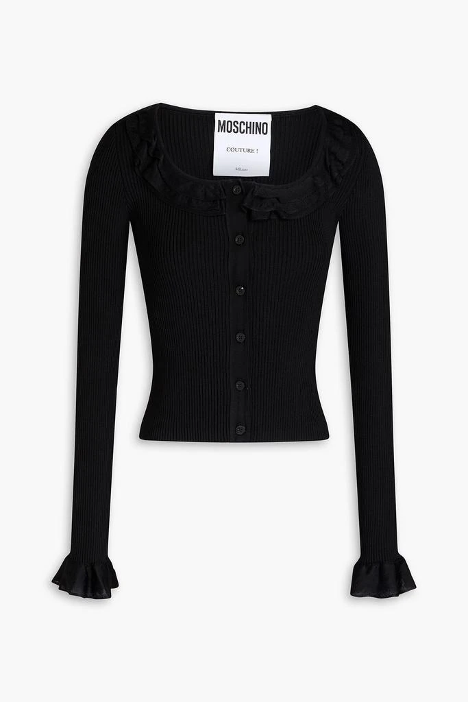 Moschino Ribbed-knit cardigan 1