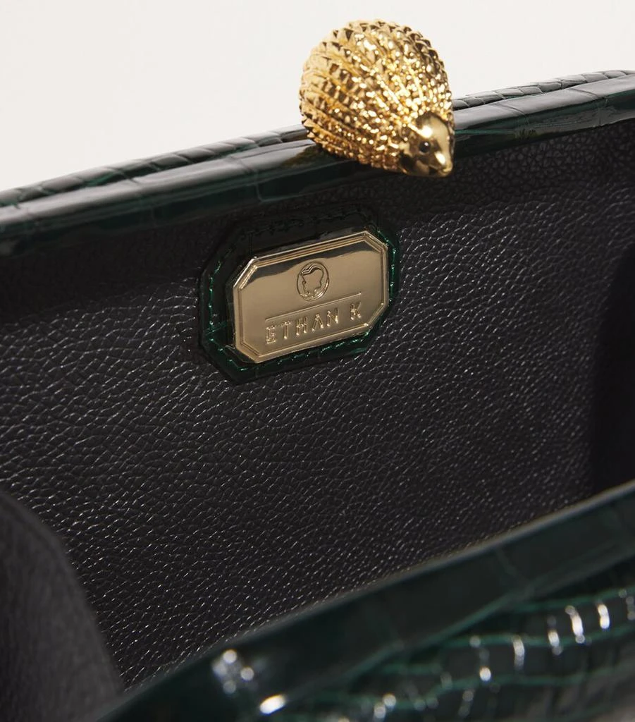 Ethan K Crocodile Leather Clutch Bag 4
