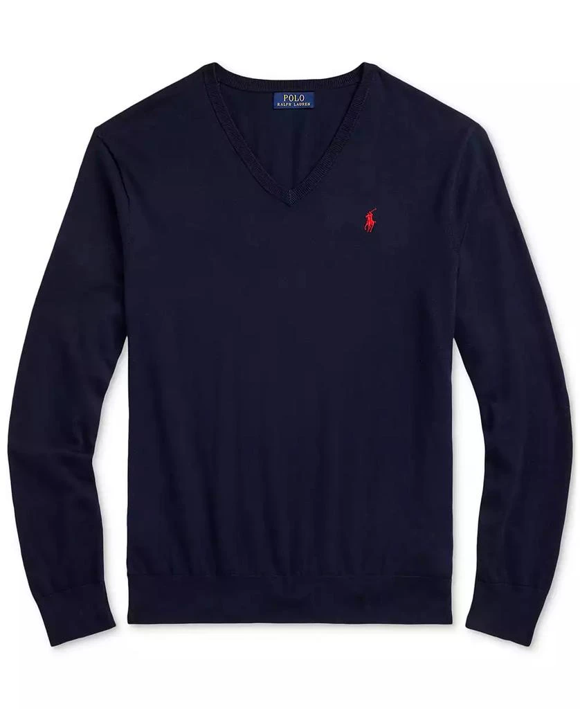 Ralph Lauren Men's Cotton V-Neck Sweater 5