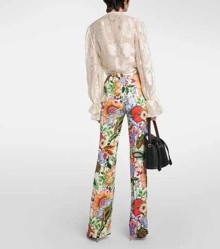 ETRO High-rise floral straight pants 3