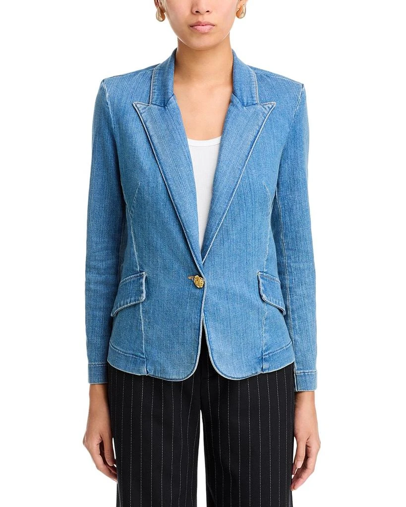 L'Agence Baldwin Denim Blazer 7