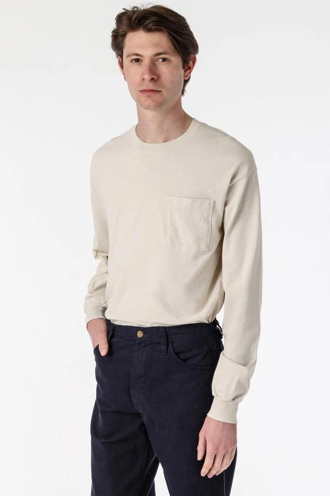 Los Angeles Apparel 1810GD - Long Sleeve Garment Dye Pocket T-Shirt 22