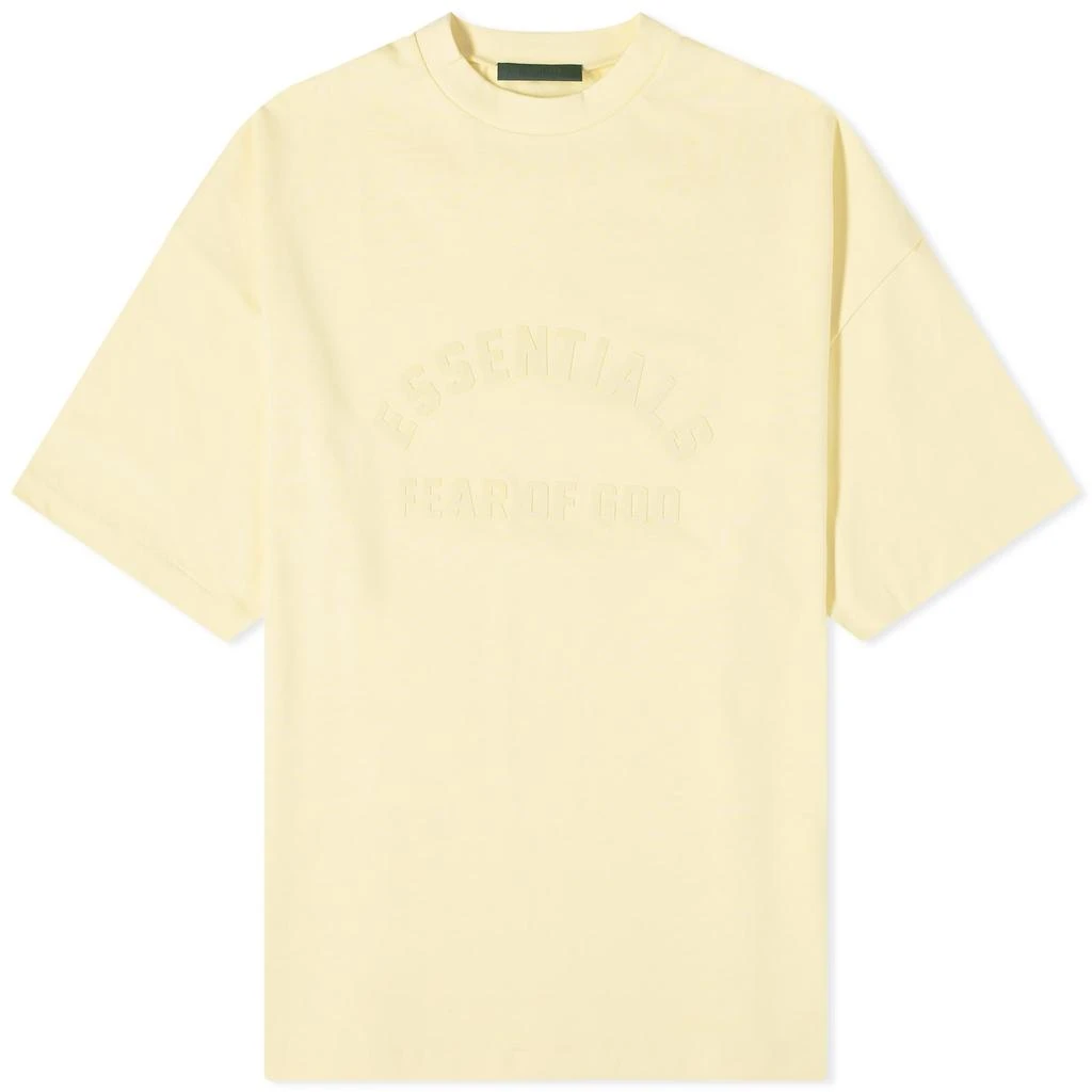 Essentials Fear of God ESSENTIALS Spring Printed Logo T-Shirt - Garden Yellow 1