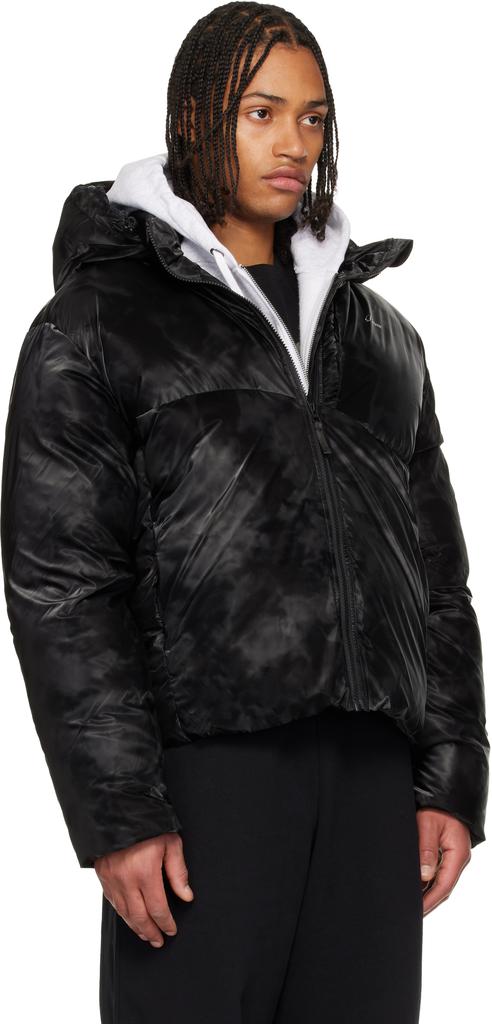 Dime Black Wavy Puffer Jacket - Coats - BeyondStyle