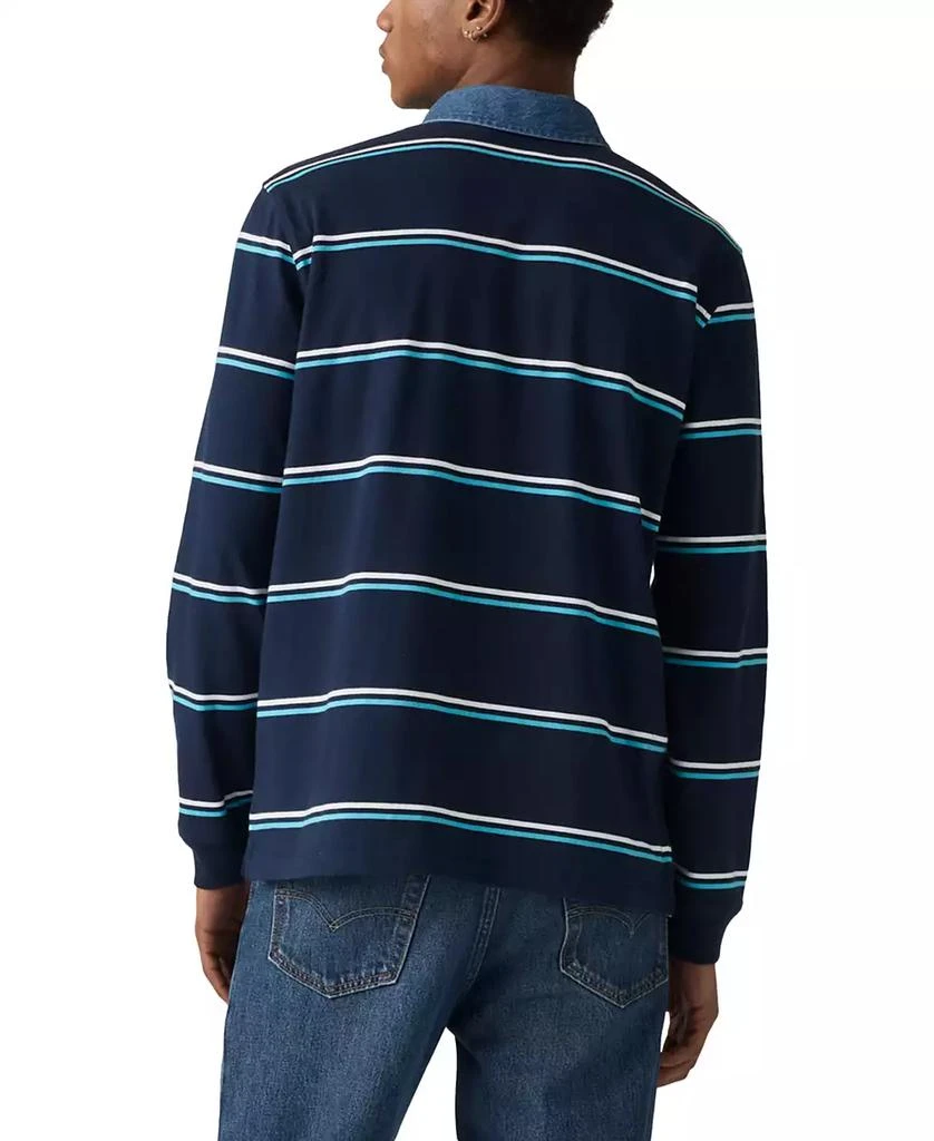 Levi's Men's Relaxed-Fit Long Sleeve Striped Rugby Shirt 2