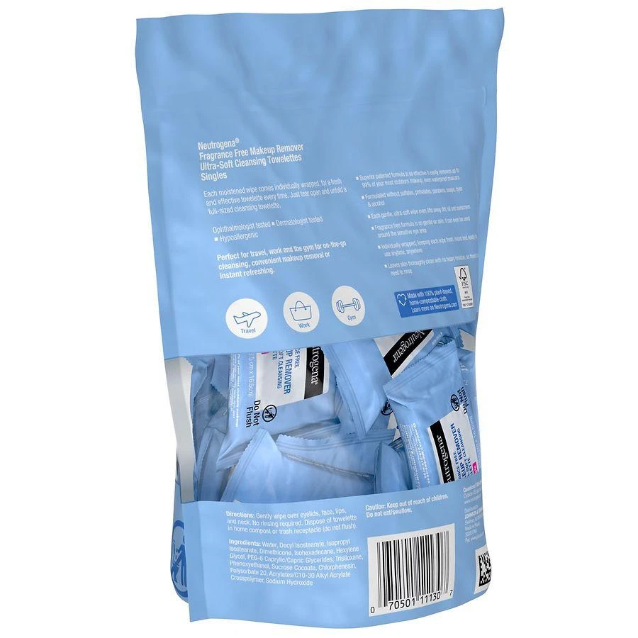 Neutrogena Makeup Remover Face Wipe Singles Fragrance-Free 11