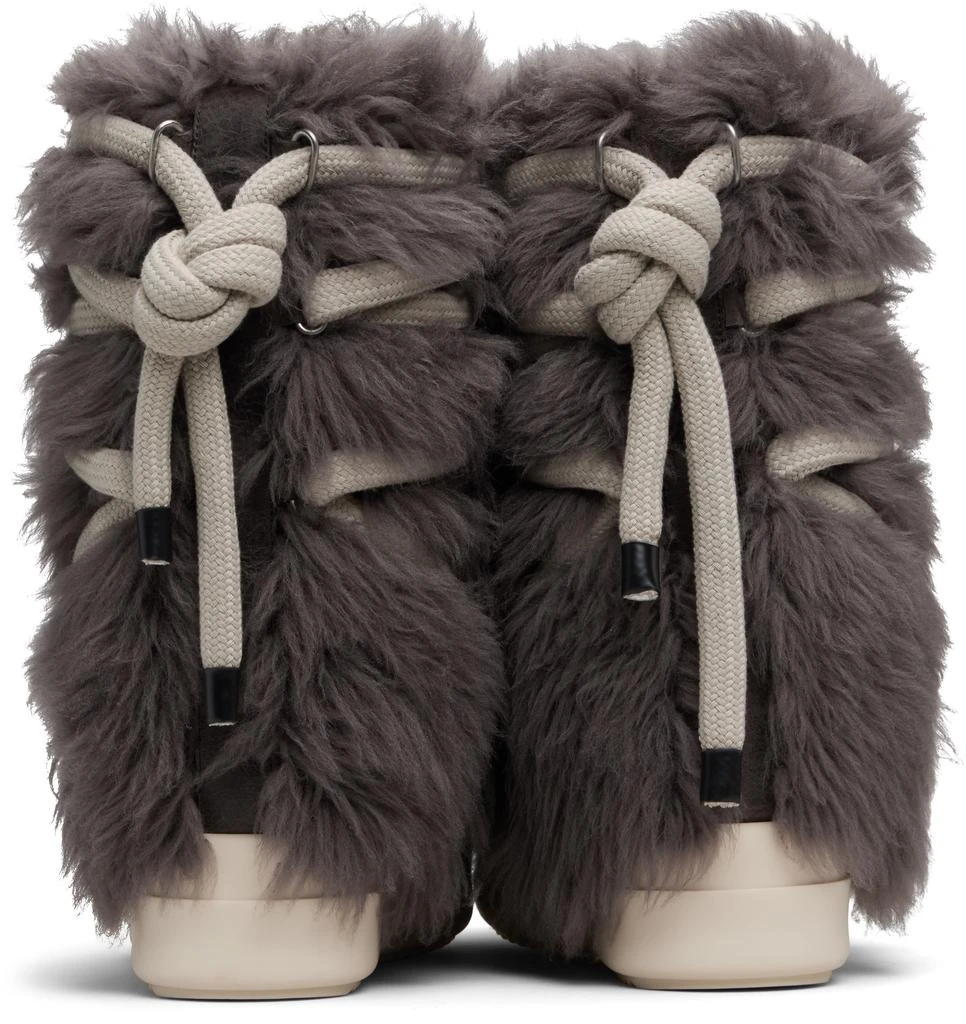 Rick Owens Gray Concordians Mega Bumper Lunar Boots 2