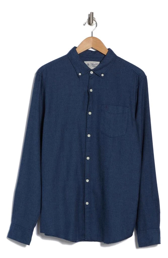 Original Penguin Jasper Flannel Button-Up Shirt 3