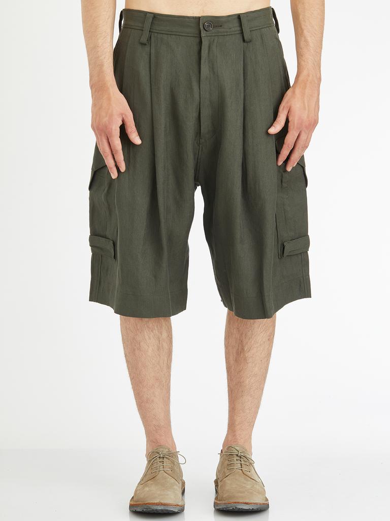 Ziggy Chen CARGO BERMUDA SHORTS IN HEMP