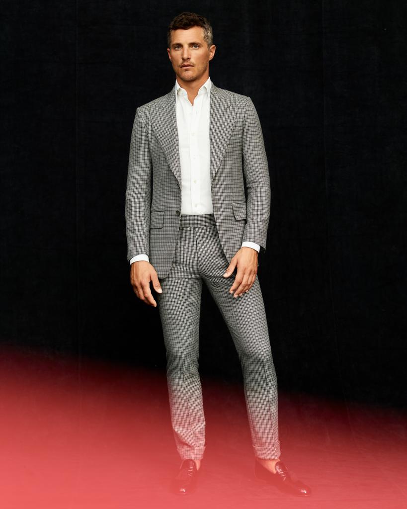 TOM FORD Men's Atticus Tattersall Peak-Lapel Suit