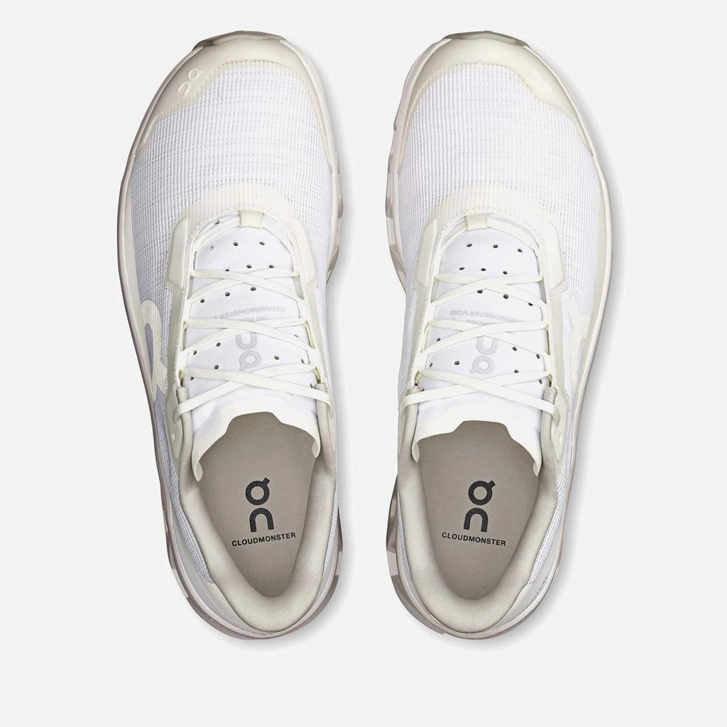 On Men's Cloudmonster Void Running Trainers - White/White 5