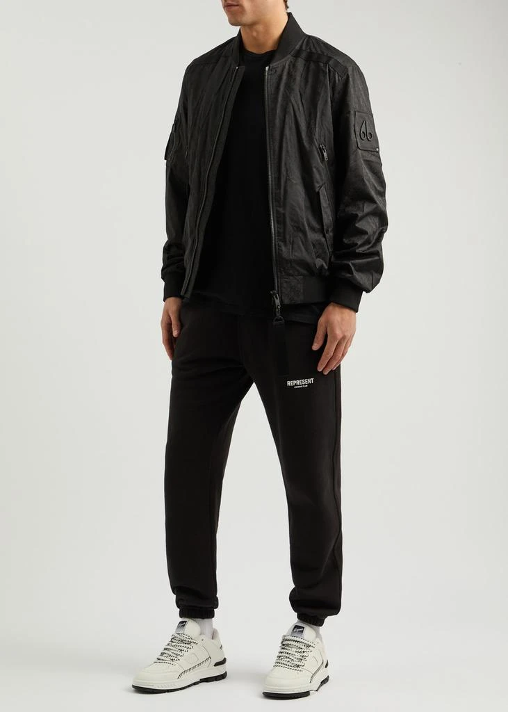 Moose Knuckles Courville logo-jacquard shell bomber jacket  4