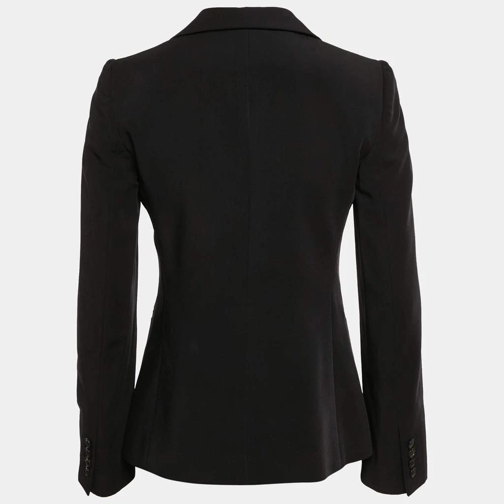 Giorgio Armani Giorgio Armani Black Gabardine Single Breasted Blazer S 2