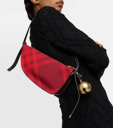 Burberry Shield Mini Burberry Check shoulder bag 2