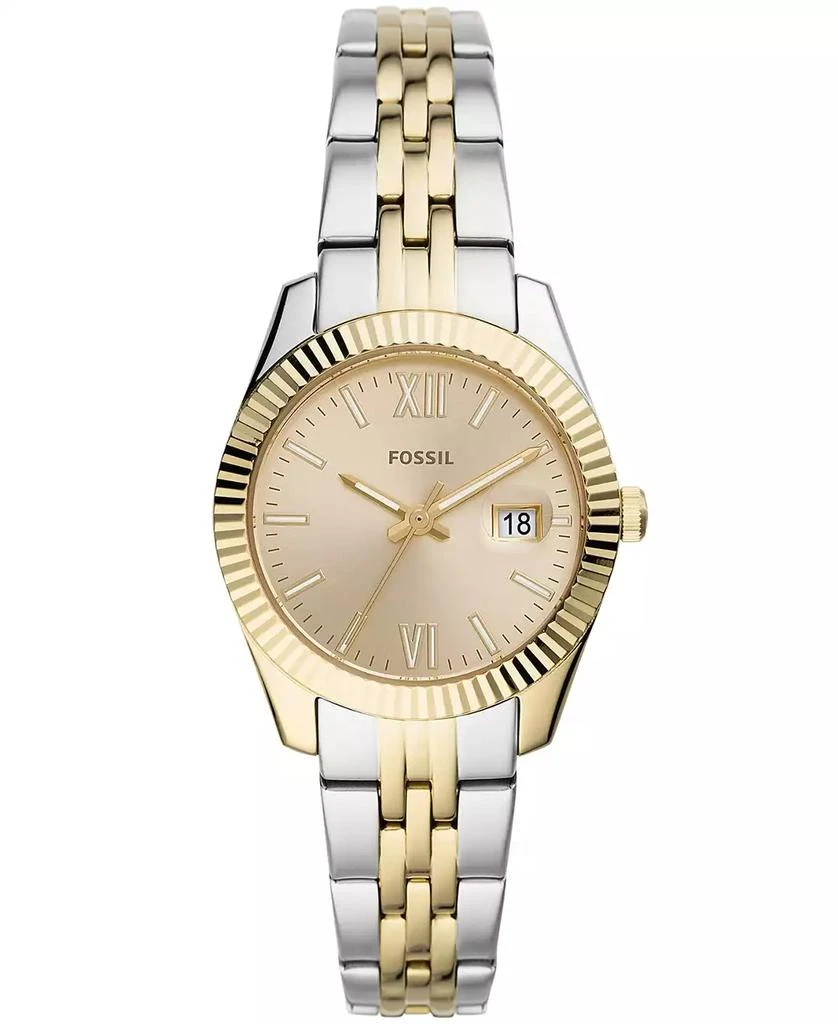 Fossil Women's Scarlette Mini Two-Tone Bracelet Watch 32mm 1