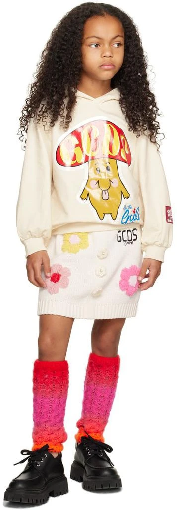 GCDS Kids Off-White Graphic Hoodie 4