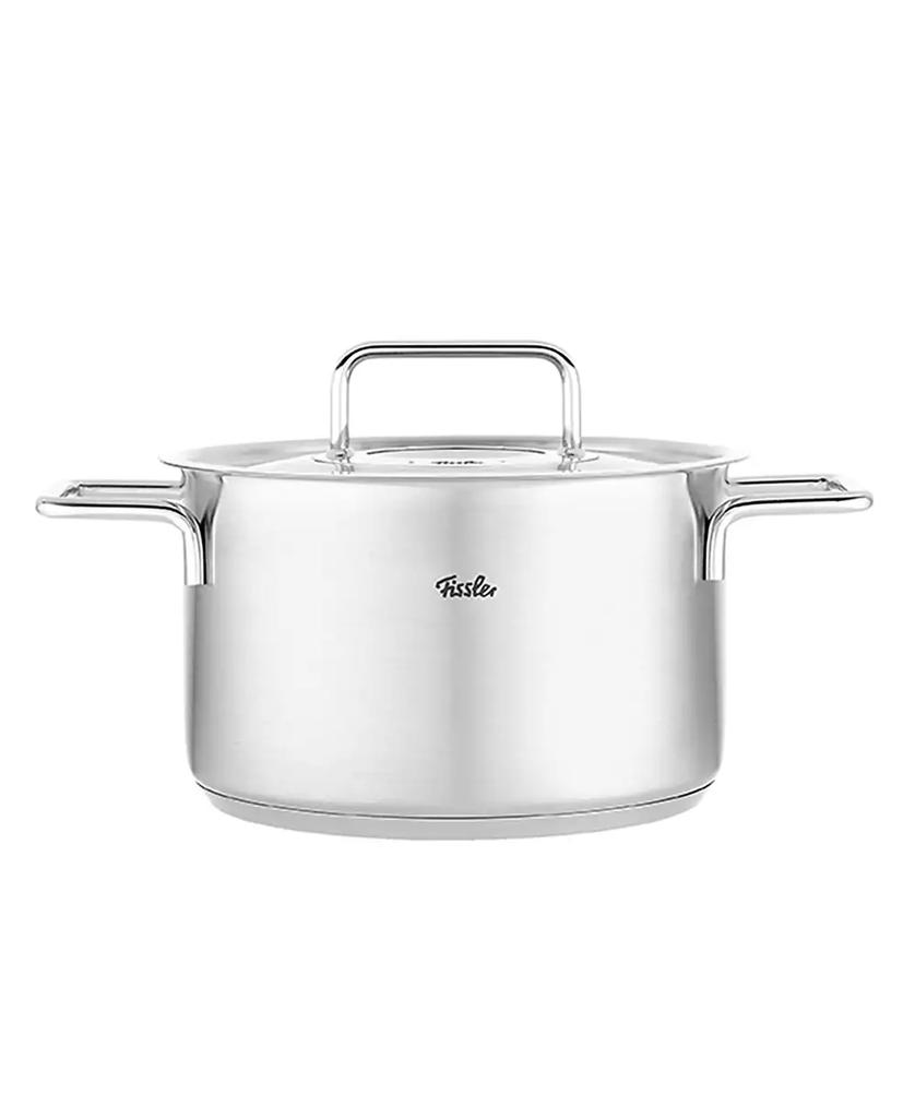 Fissler Pure Collection Stainless Steel 4.2 Quart Stock Pot with Metal Lid