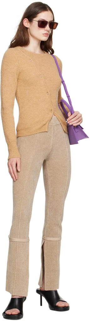 Jacquemus Beige Le Papier 'La Maille Pau' Cardigan 4