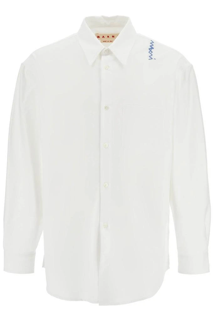 Marni 'oxford shirt with pocket detail 1
